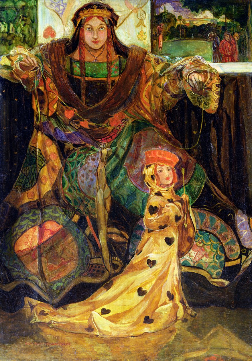 The Queen of Hearts (olja) av Claude Andrew Calthrop