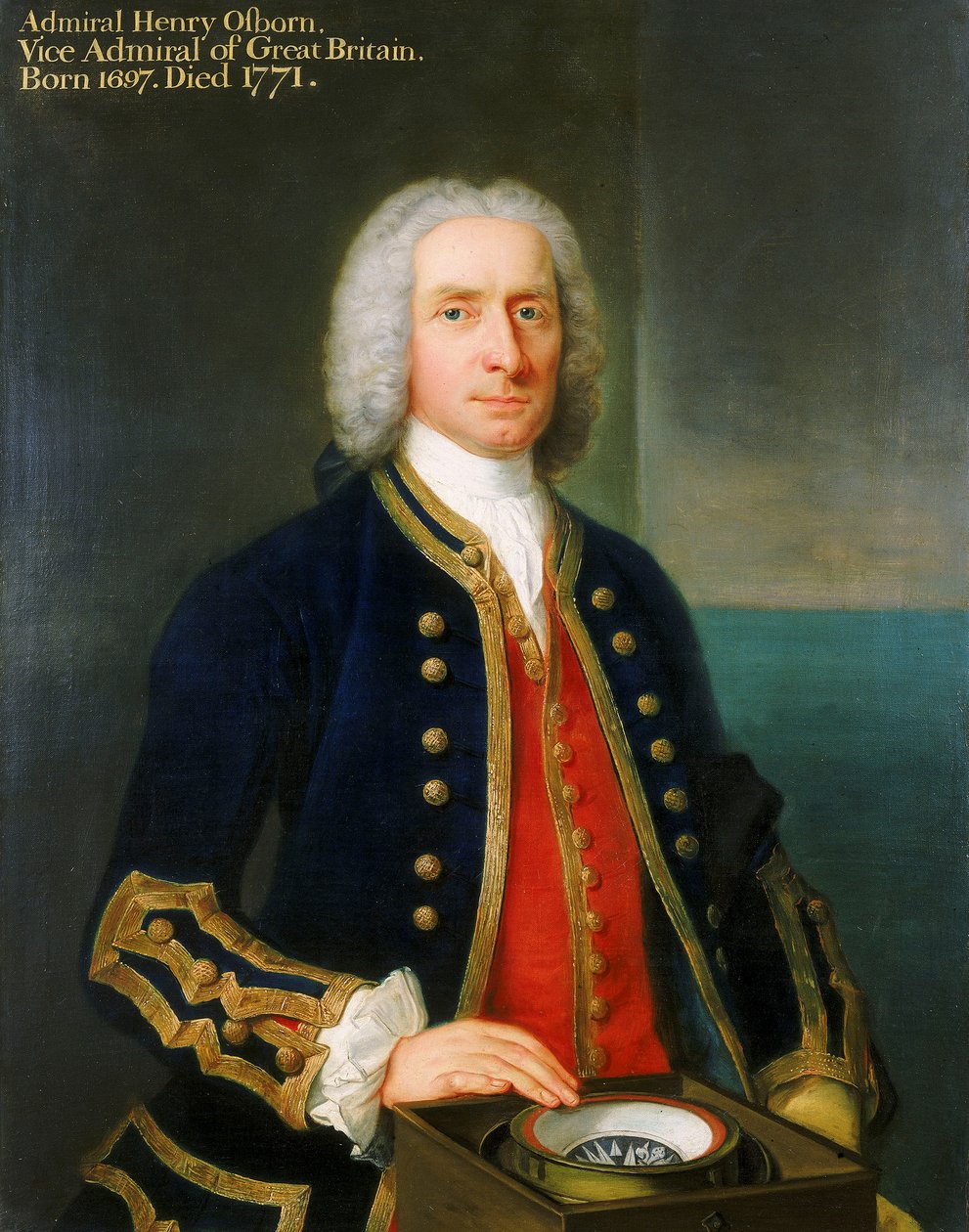 Kapten Henry Osborn (1697-1771) av Claude Arnulphy