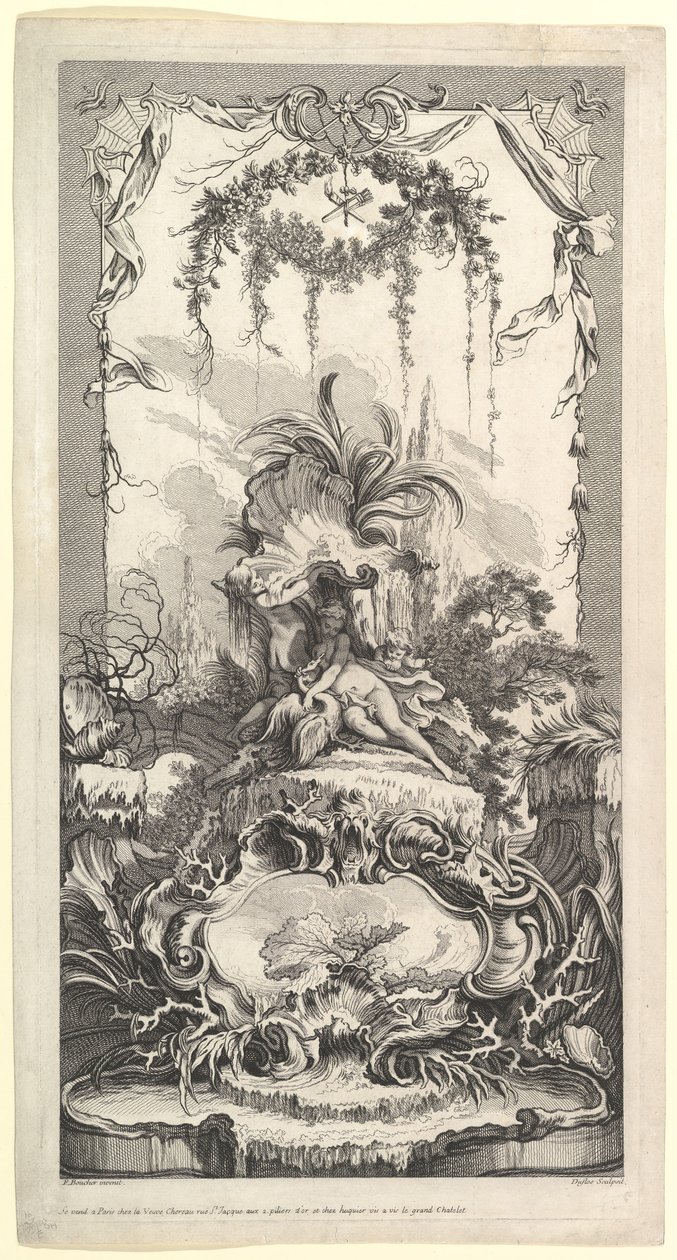 Leda och Svanen.n.d. av Claude Augustin Duflos