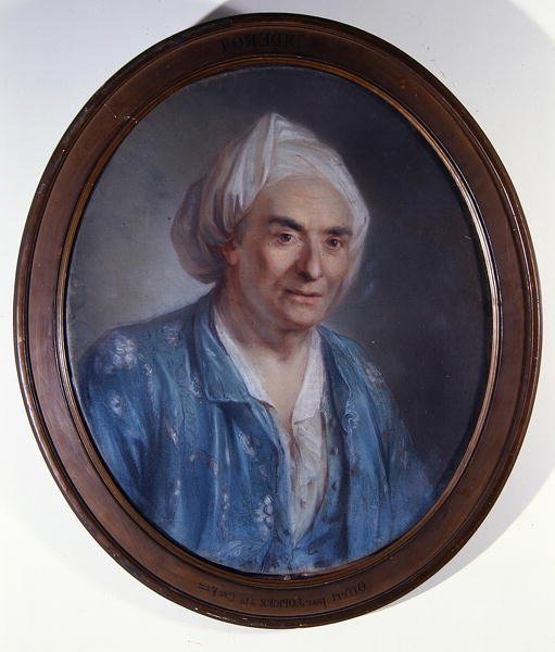 Porträtt av Denis Diderot (1713-84) c.1763 (olja på duk) av Claude Bornet