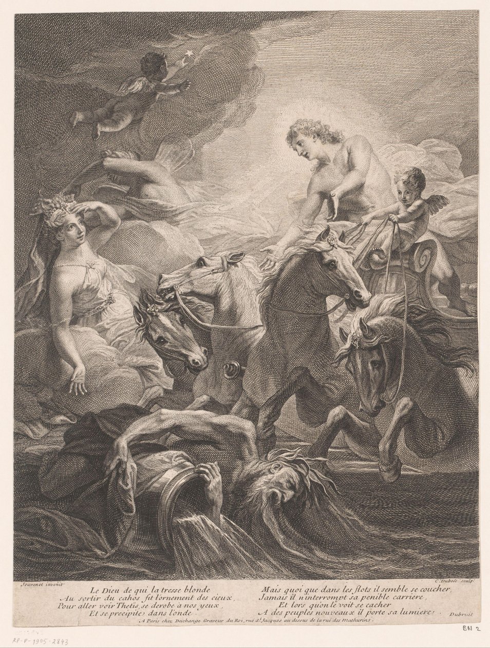 Apollo besöker Thetis av Claude Dubosc
