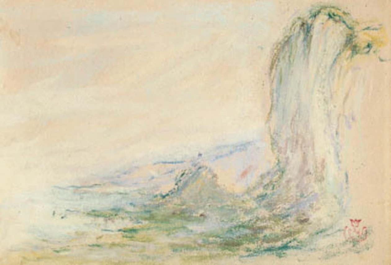 Stenarna vid Etretat vid lågvatten av Claude Emile Schuffenecker