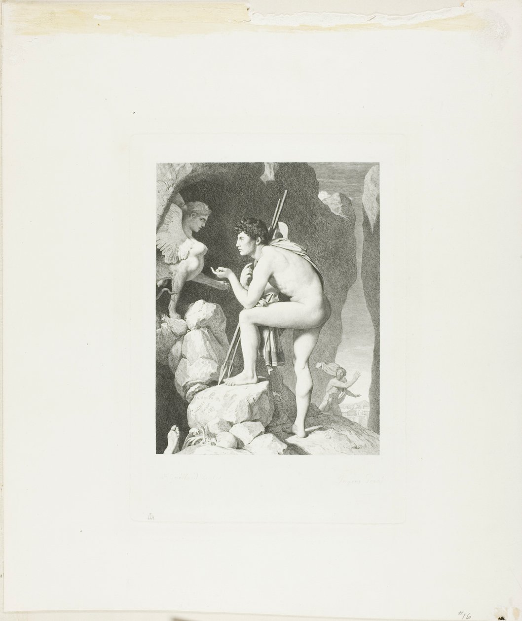 Oidipus och sfinxen av Claude Ferdinand Gaillard