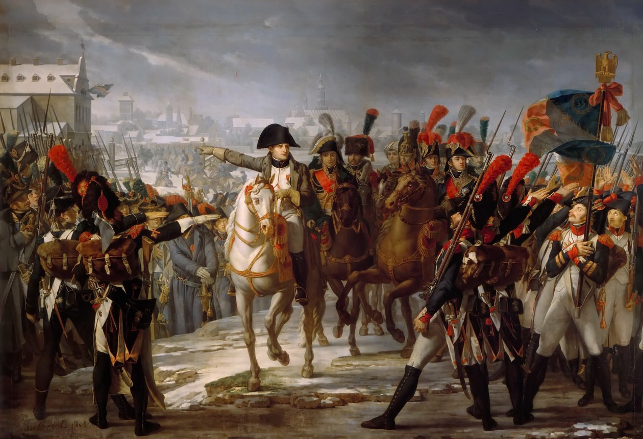 Napoleons tal till 2:a kåren i Grande Armée före attacken mot Augsburg den 12 oktober 1 av Claude Gautherot