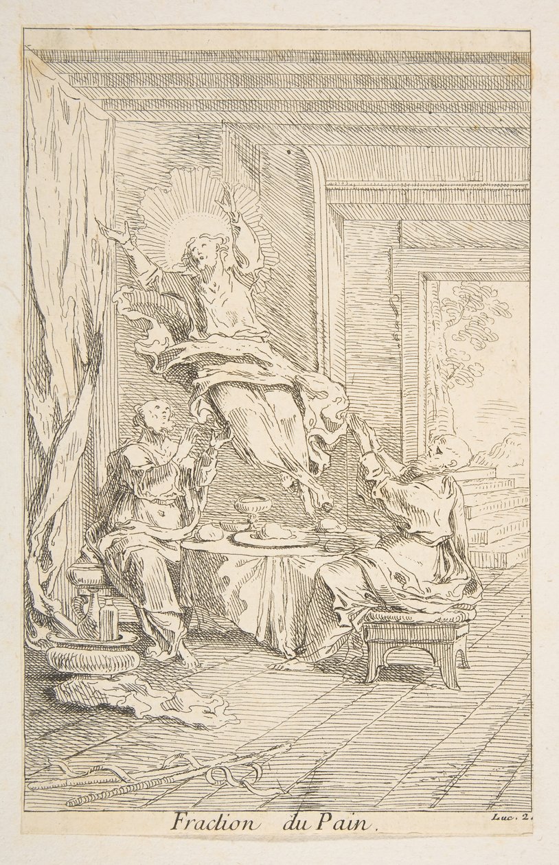 Division of the Bread.n.d. Skapare: Claude Gillot, Jacques Gabriel Huquier. av Claude Gillot, Jacques Gabriel Huquier