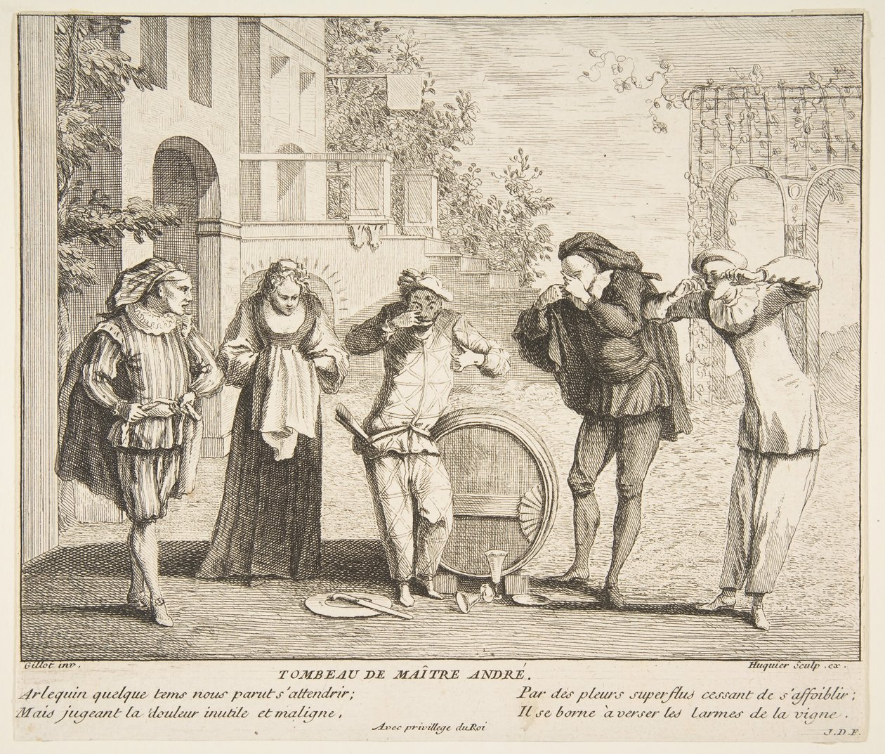 Maitre Andre.n.d. Skapare: Claude Gillot, Jacques Gabriel Huquier. av Claude Gillot, Jacques Gabriel Huquier
