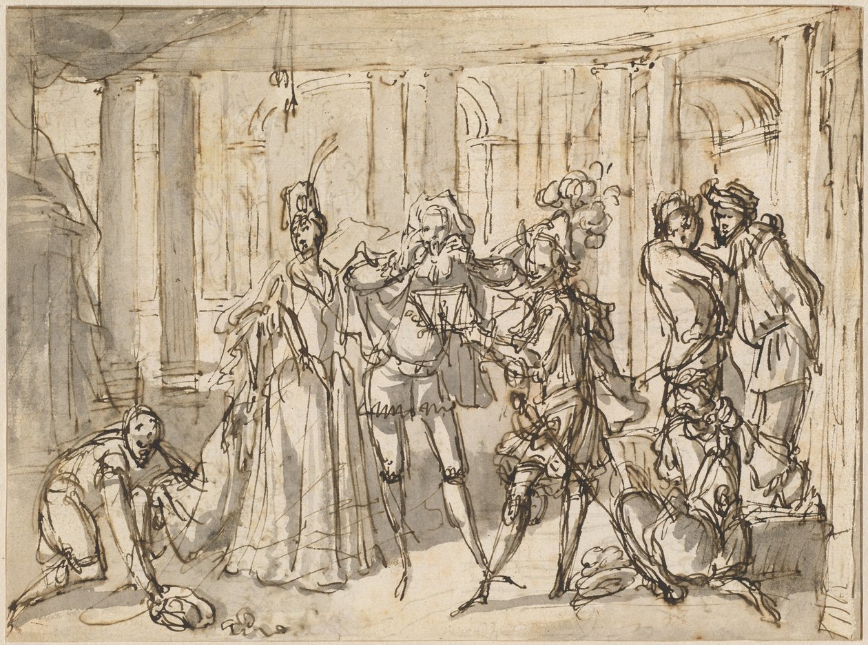 En föreställning av Commedia dell