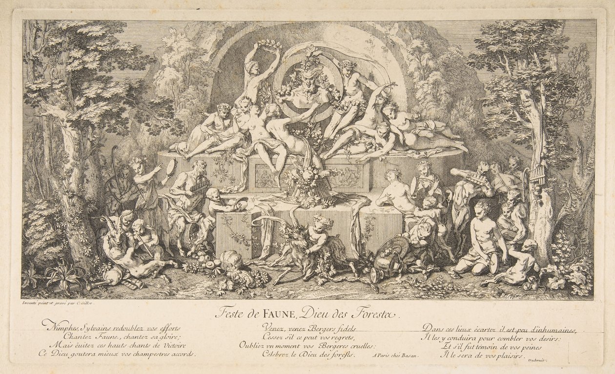 Faunens högtid.n.d. av Claude Gillot
