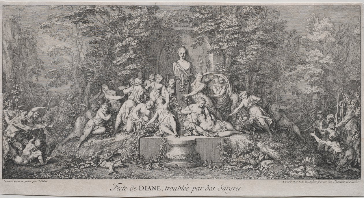 De fyra festivalerna: Dianas festival av Claude Gillot