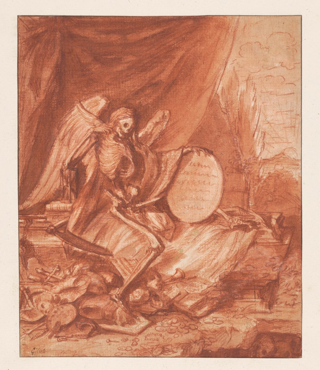 Fåfänga-allegori av Claude Gillot