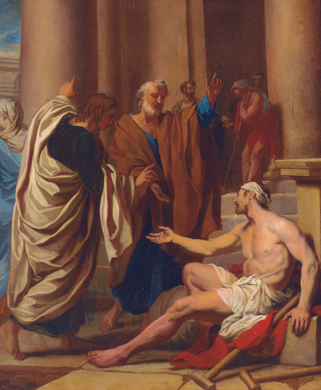 Sankt Peter som helar den lame av Claude Guy Halle
