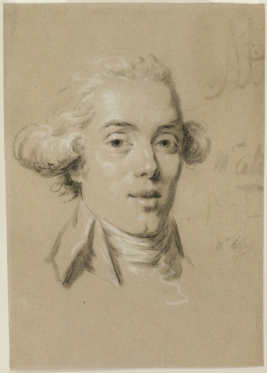 Porträtt av en ung man av Claude Jean Baptiste Hoin