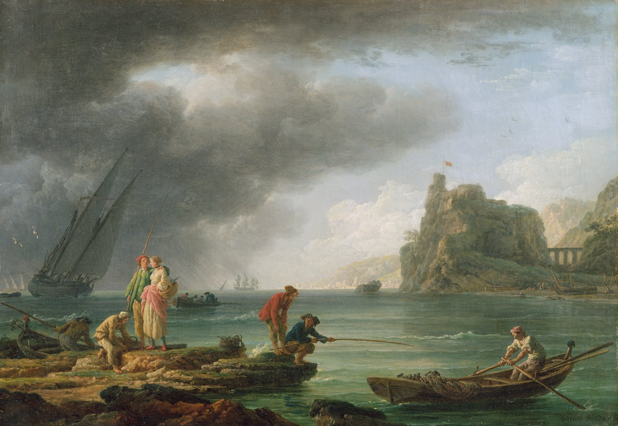 Kustscenen av Claude Joseph Vernet