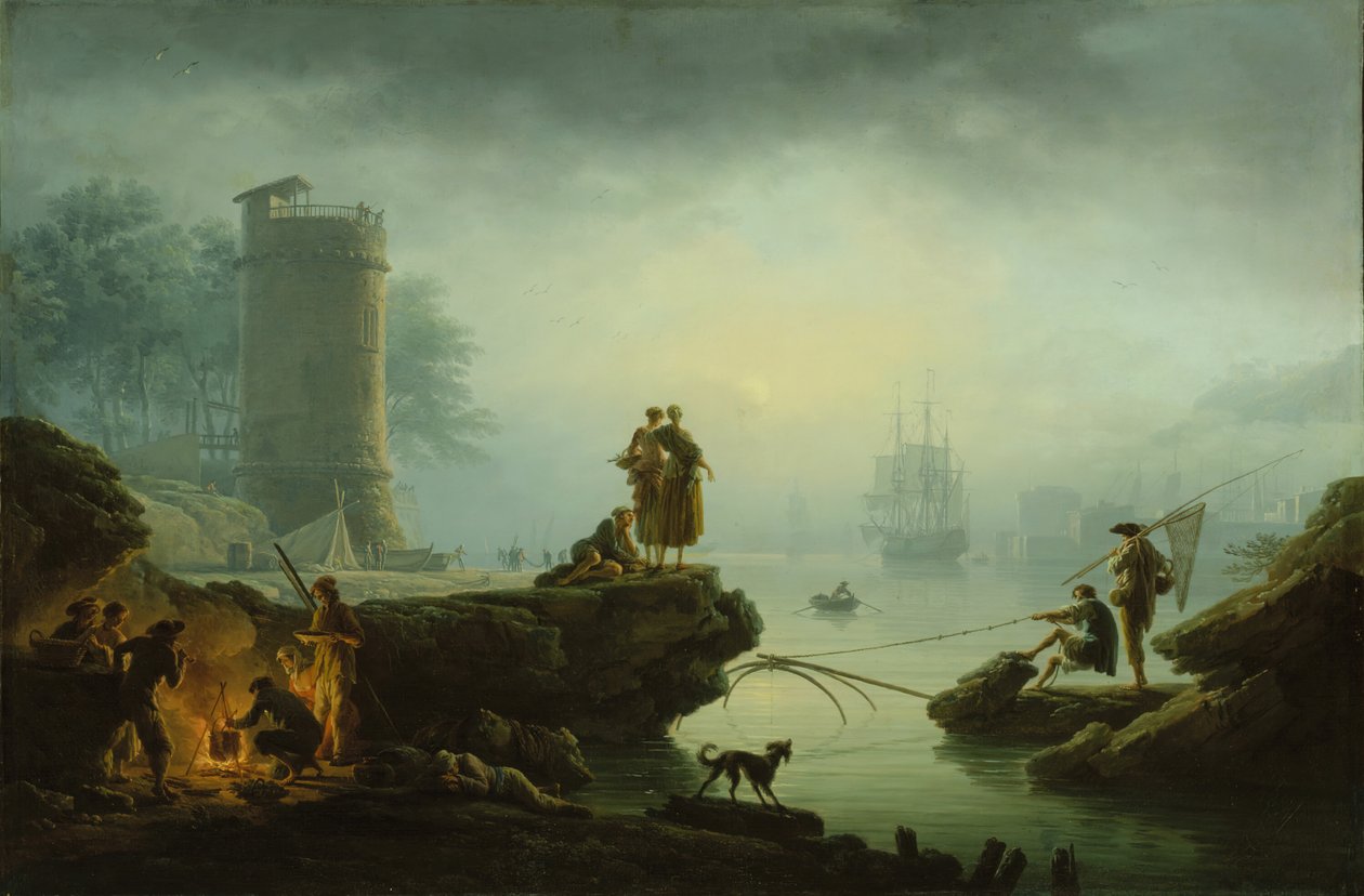 Morgon, 1760. av Claude Joseph Vernet