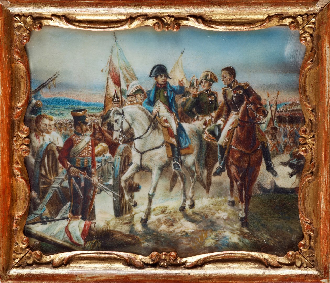 Napoleon i slaget vid Friedland av Claude Joseph Vernet