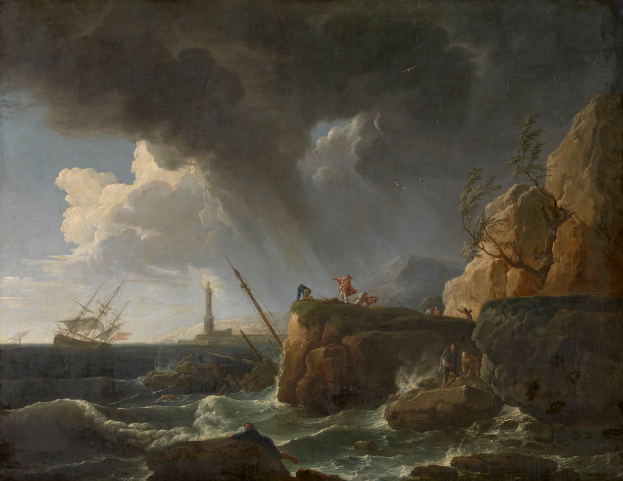 Havslandskap av Claude Joseph Vernet