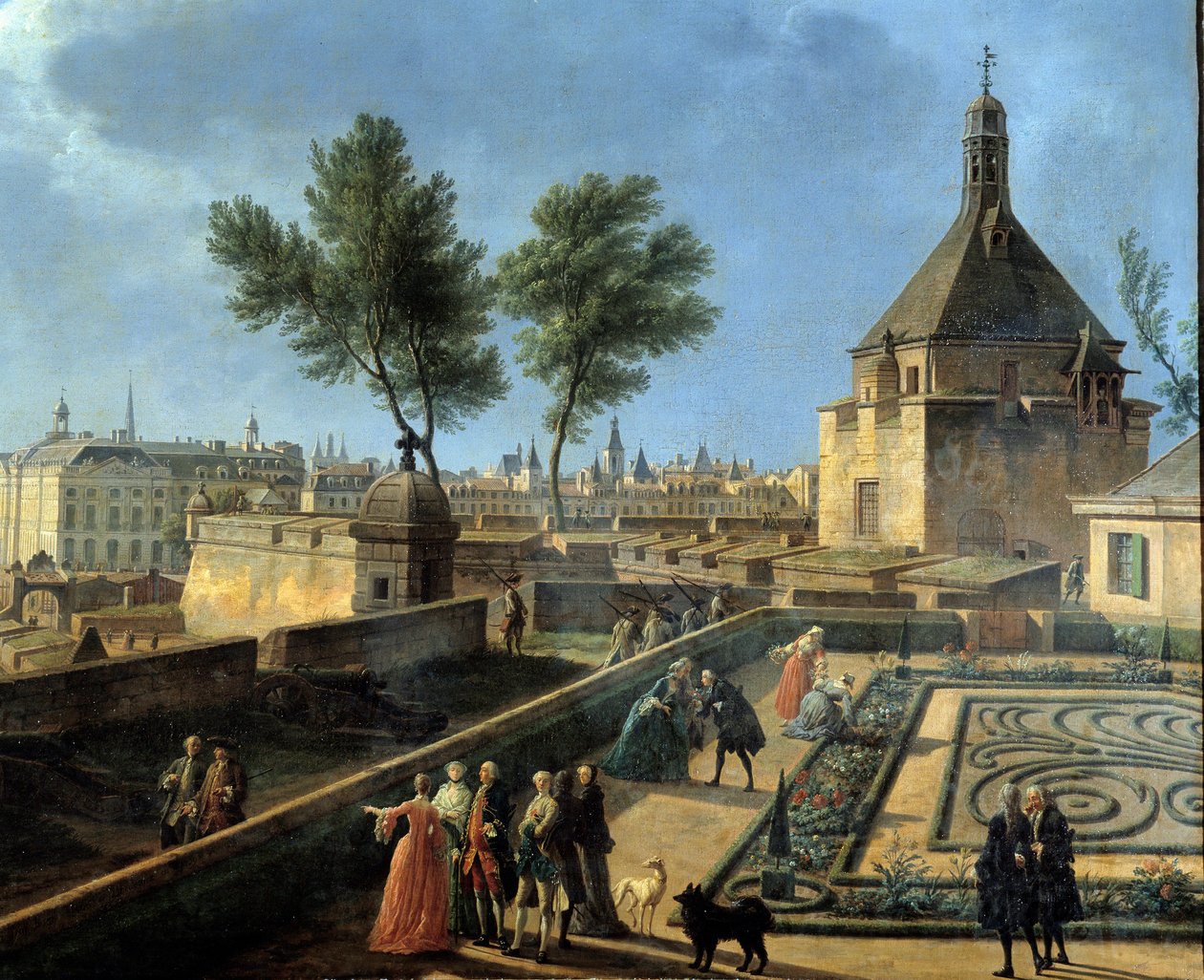 Claude-Joseph Vernet. Hamnen i Marseille. Marinmuseum Paris av Claude Joseph Vernet
