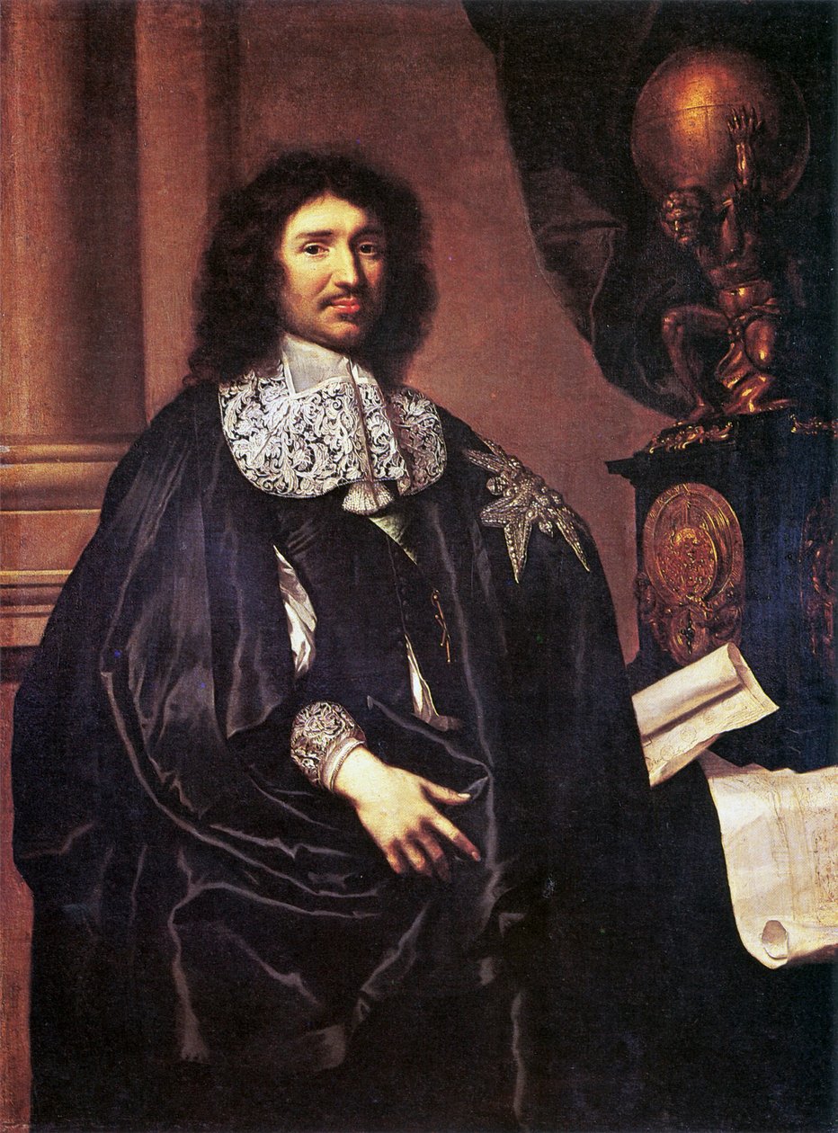 Porträtt av Jean-Baptiste Colbert av Claude Lefebvre