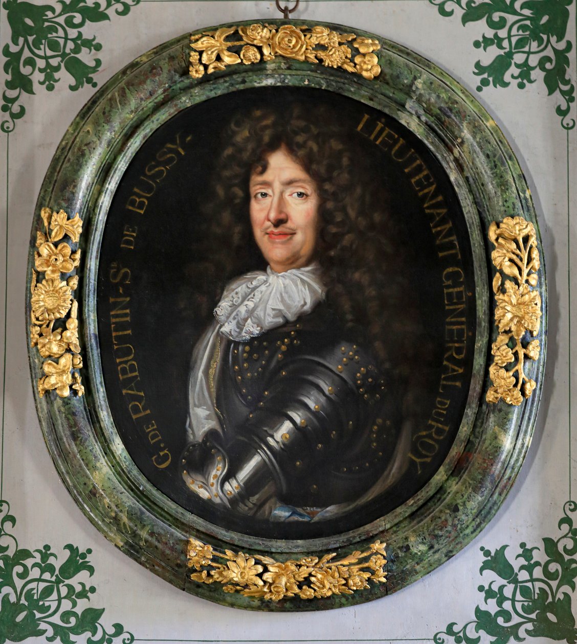 Porträtt av Roger Bussy-Rabutin. Bussy-Rabutins slott. av Claude Lefebvre