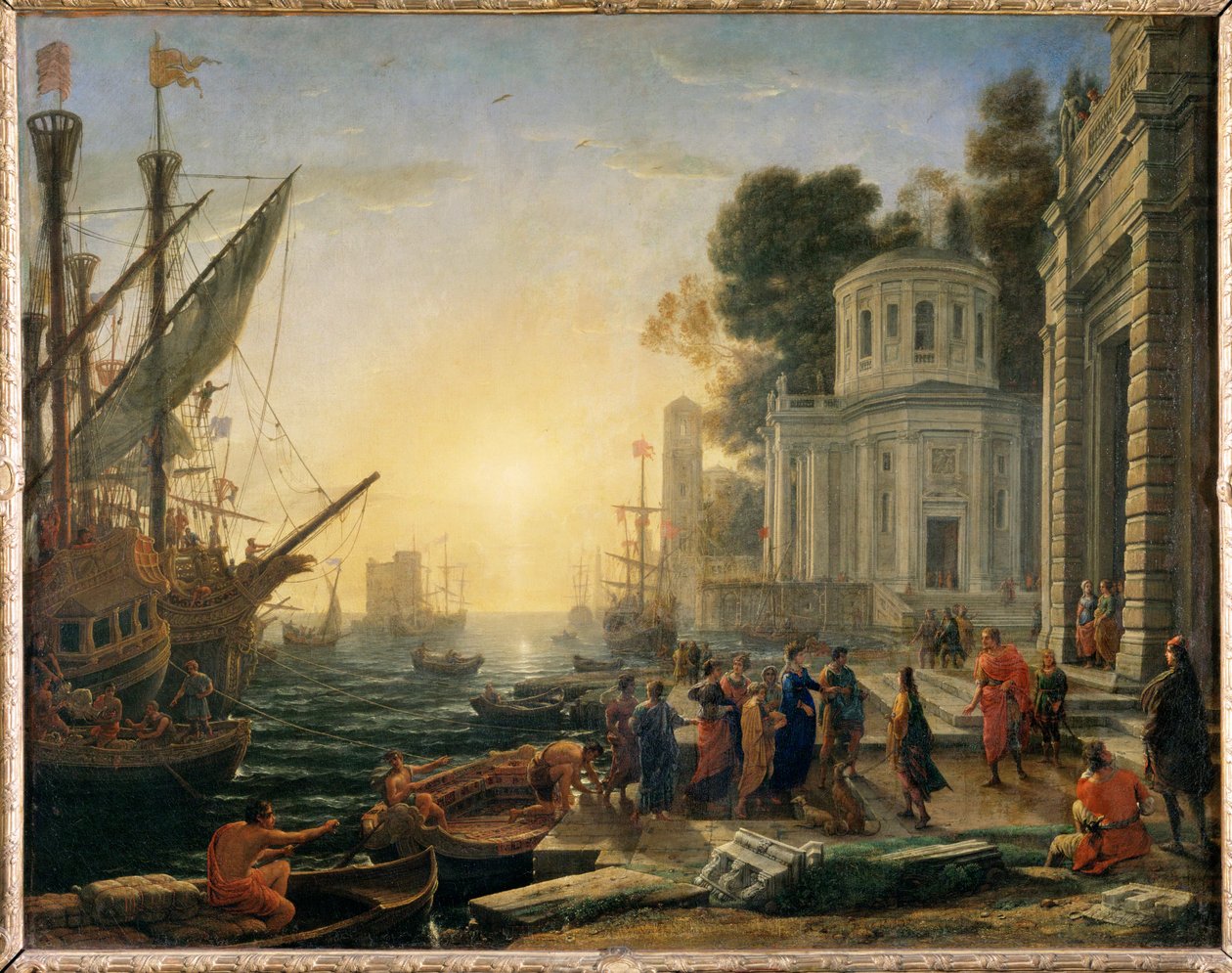 Kleopatras landning i Tarsus för att möta ... av Claude Lorrain (1600 82)