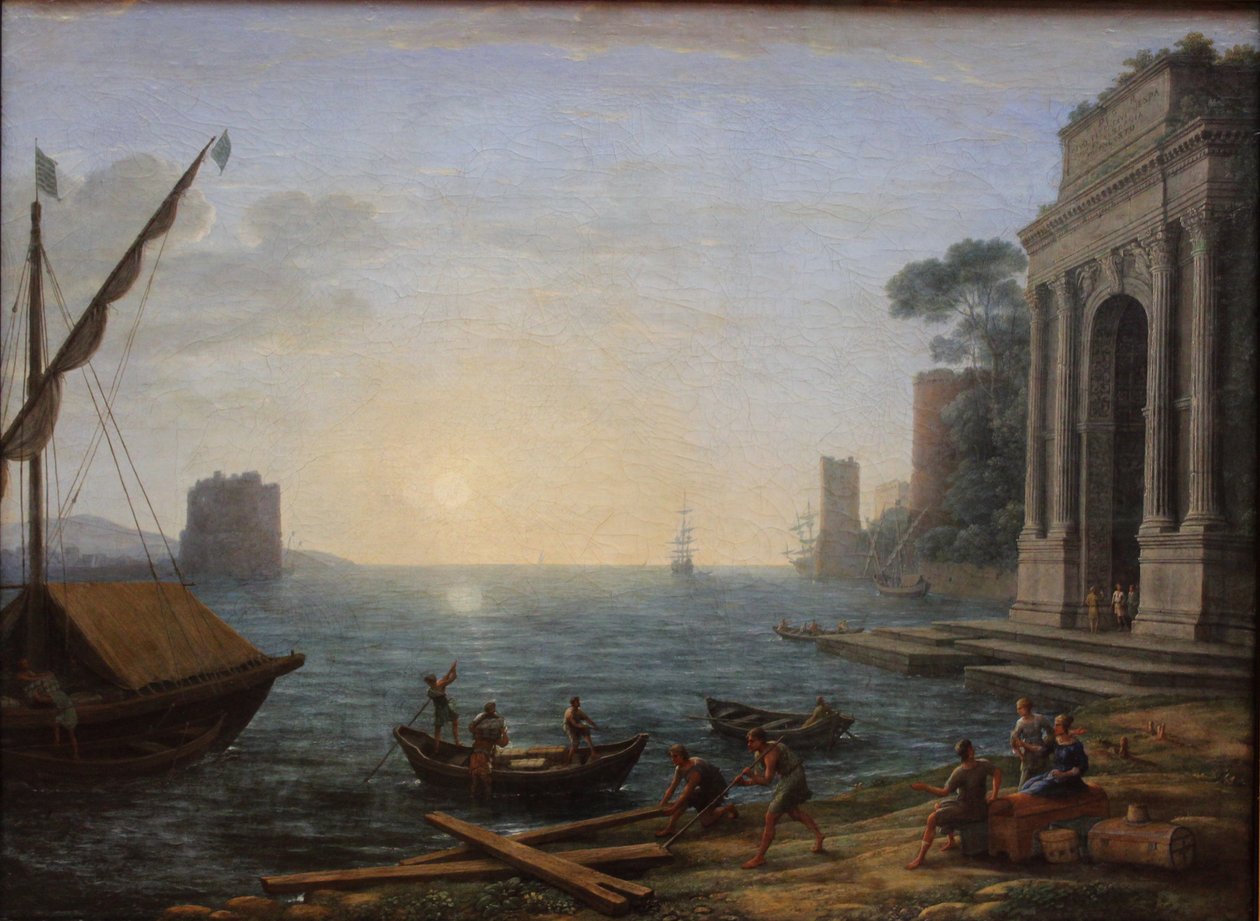 En hamn vid soluppgången av Claude Lorrain