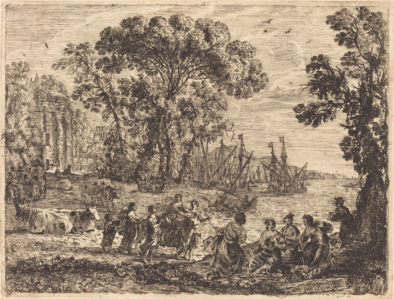 Europa och tjuren av Claude Lorrain