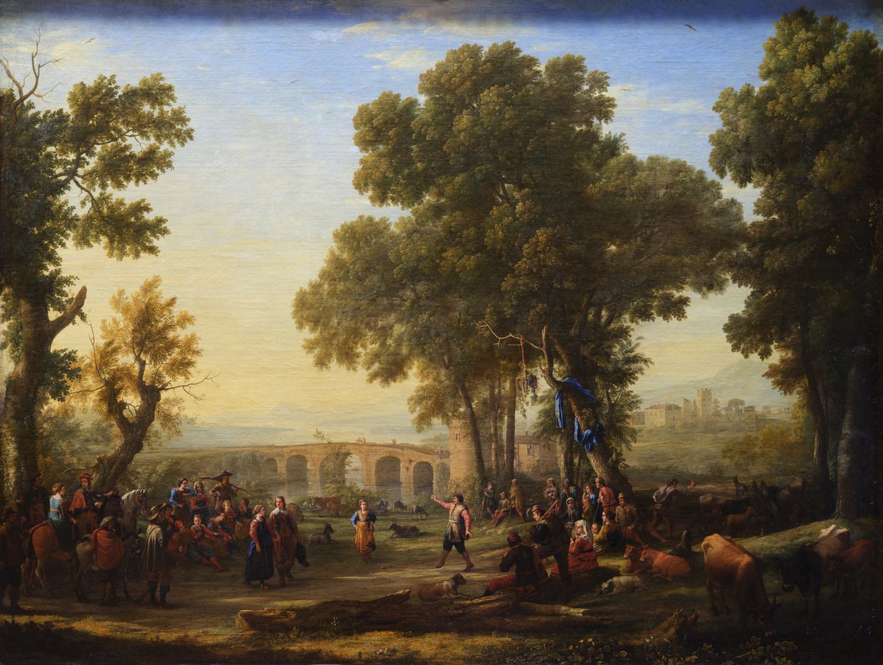 Franska: La Fête villageoise Village Fête av Claude Lorrain