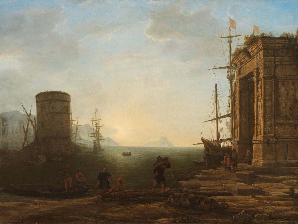 Hamnen vid soluppgången av Claude Lorrain