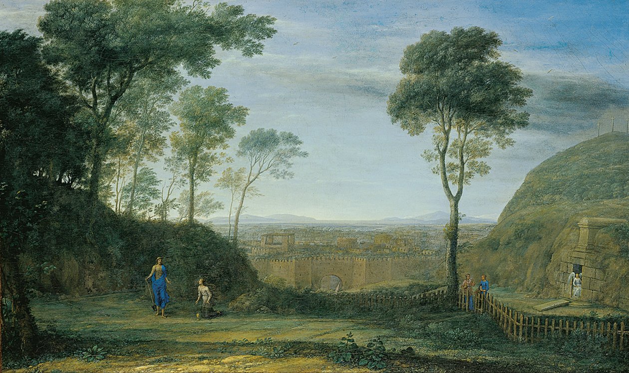 Landskap med Kristus som framträder för Maria Magdalena ("Noli me tangere") av Claude Lorrain