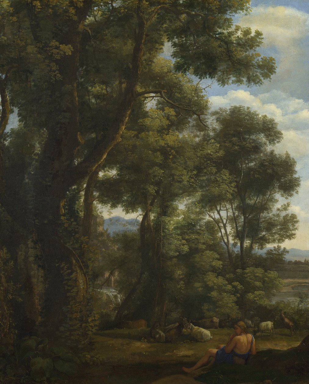 Landskap med en getherde och getter  av Claude Lorrain