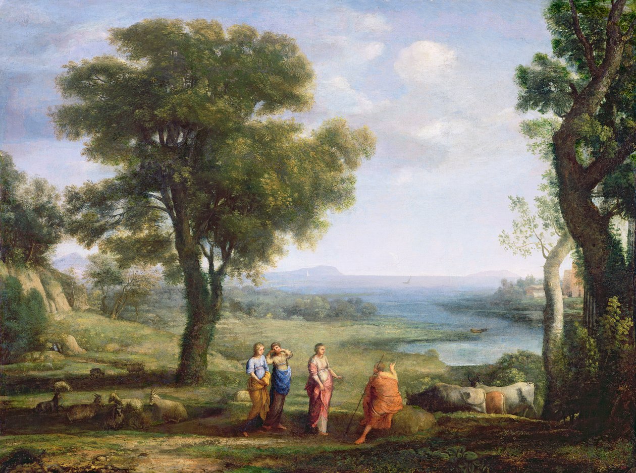 Landskap med Heliads som letar efter sin bror Phaeton av Claude Lorrain