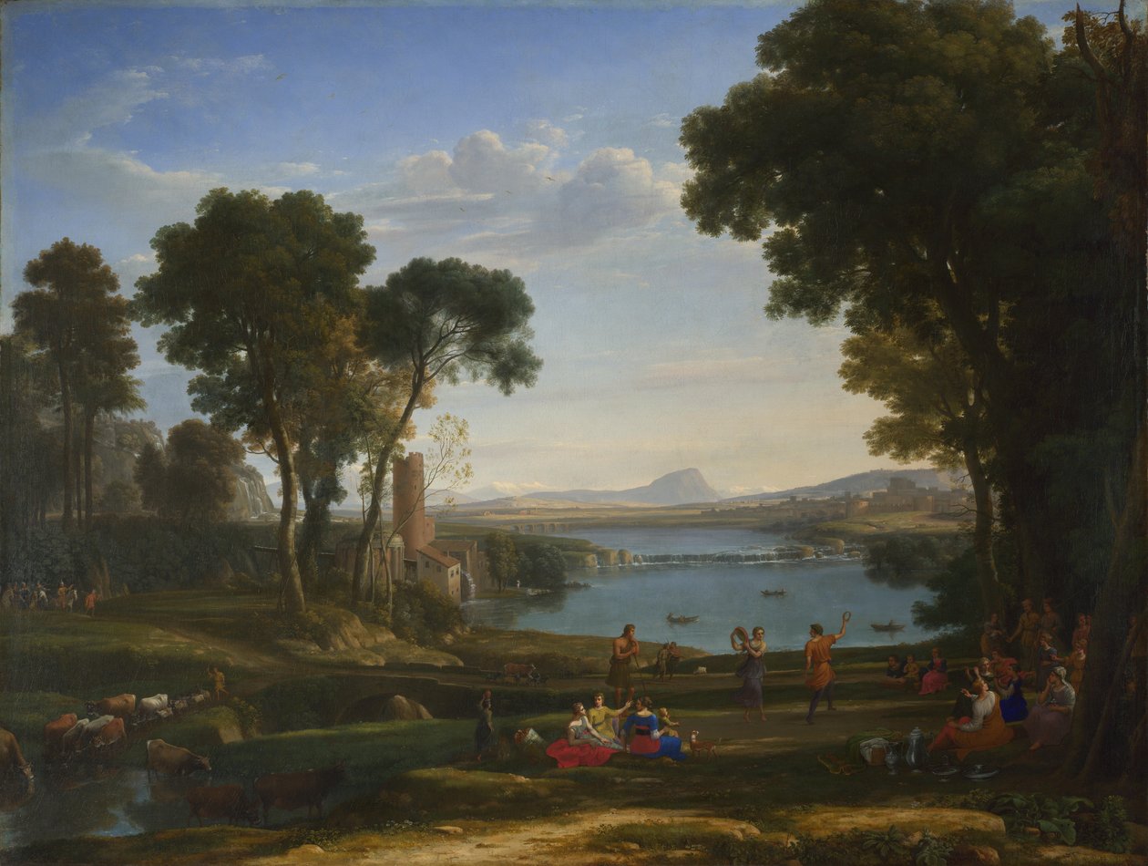 Landskap med Isaks och Rebeckas bröllop, 1648 av Claude Lorrain