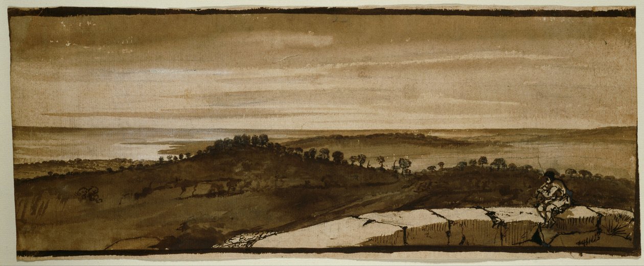 Panorama från Sasso av Claude Lorrain