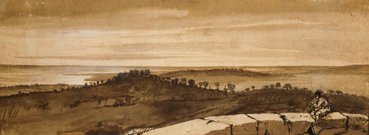 Panorama från Sasso av Claude Lorrain
