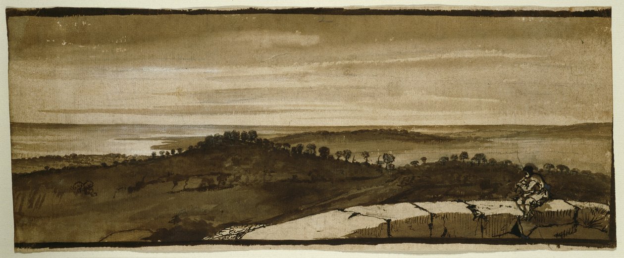 Panorama från Sasso, 1649-1655 av Claude Lorrain