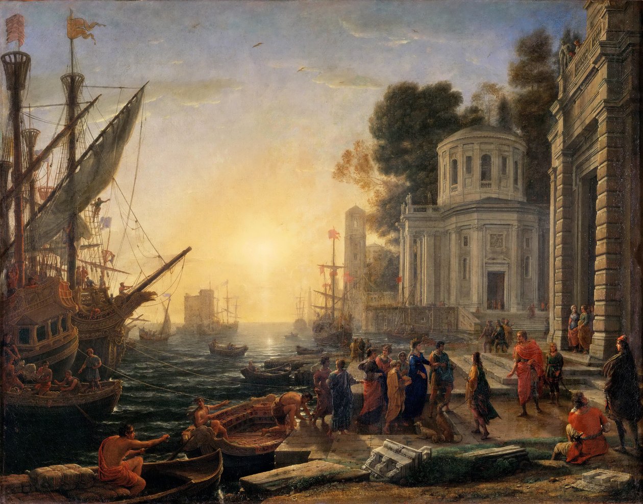 Kleopatras landstigning vid Tarsus av Claude Lorrain