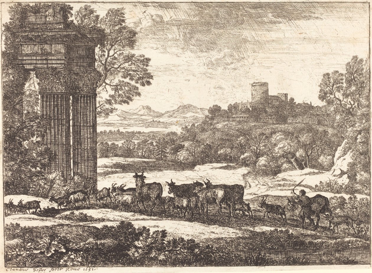 Flocken återvänder i stormigt väder av Claude Lorrain