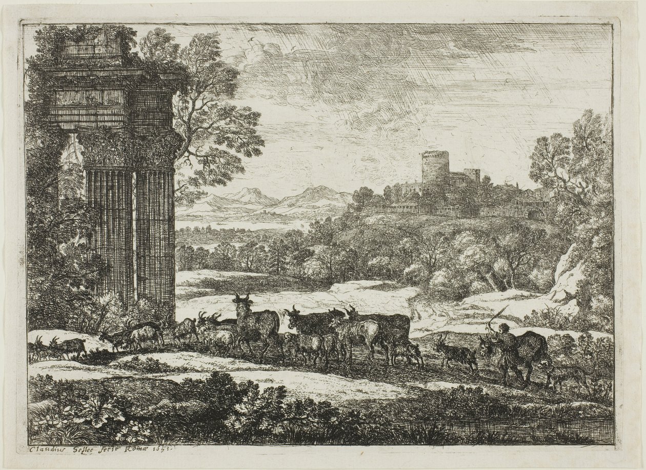 Flocken återvänder i stormigt väder av Claude Lorrain