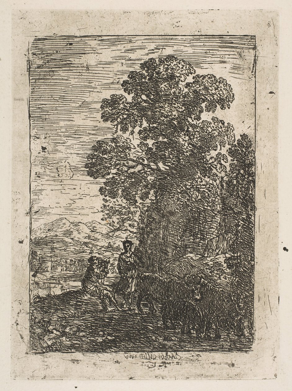 Herden och herdinnan, ca. 1630. av Claude Lorrain