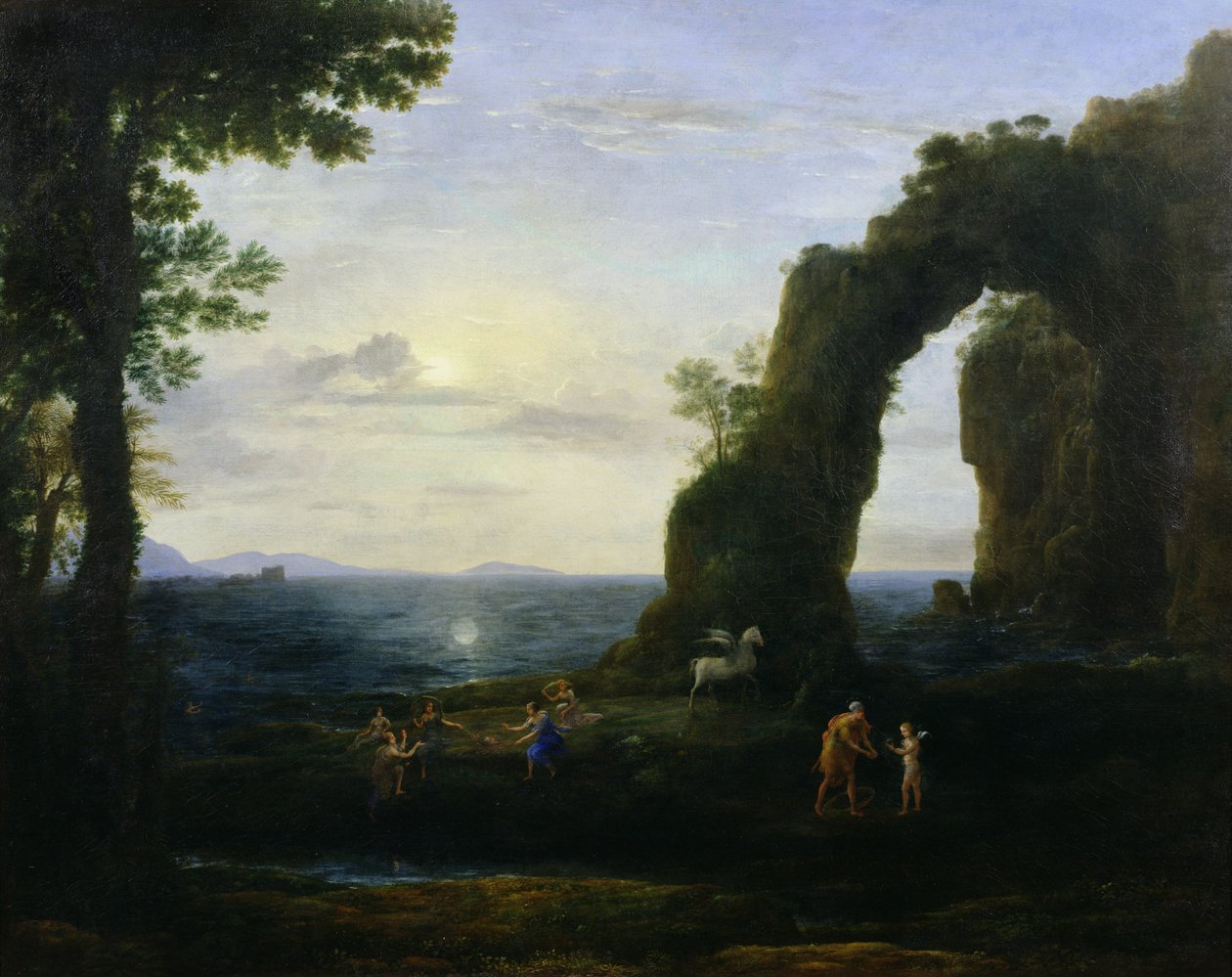 Korallens ursprung eller Perseus med Medusas huvud av Claude Lorrain