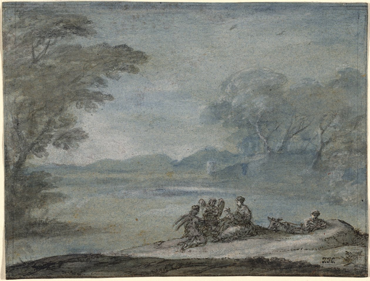 Resten på flykten till Egypten av Claude Lorrain