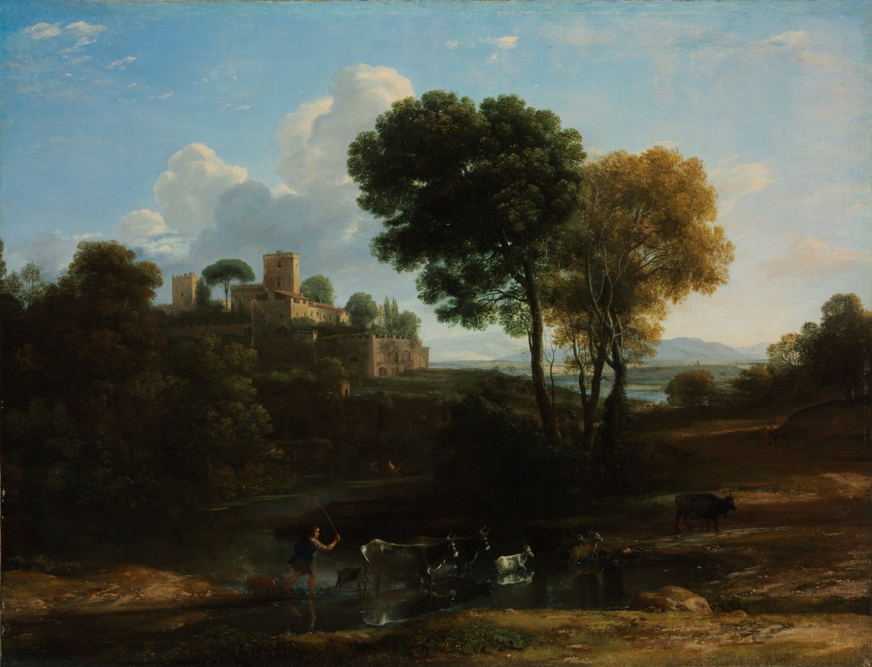 Villa i den romerska Campagna av Claude Lorrain