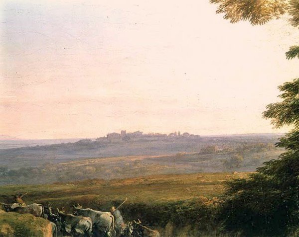 Landskap med koherdar (detalj) av Claude Lorrain