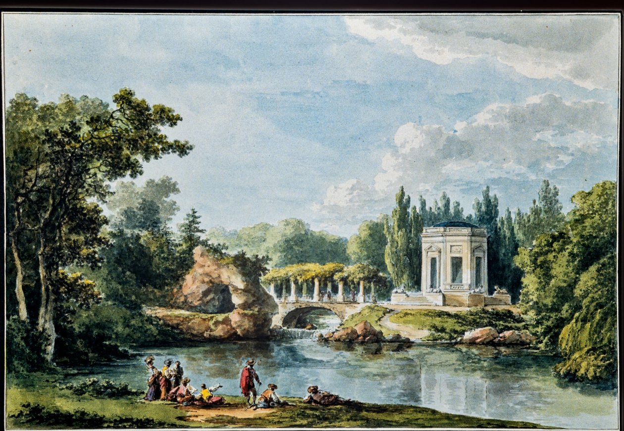 Utsikt över trädgården, från 