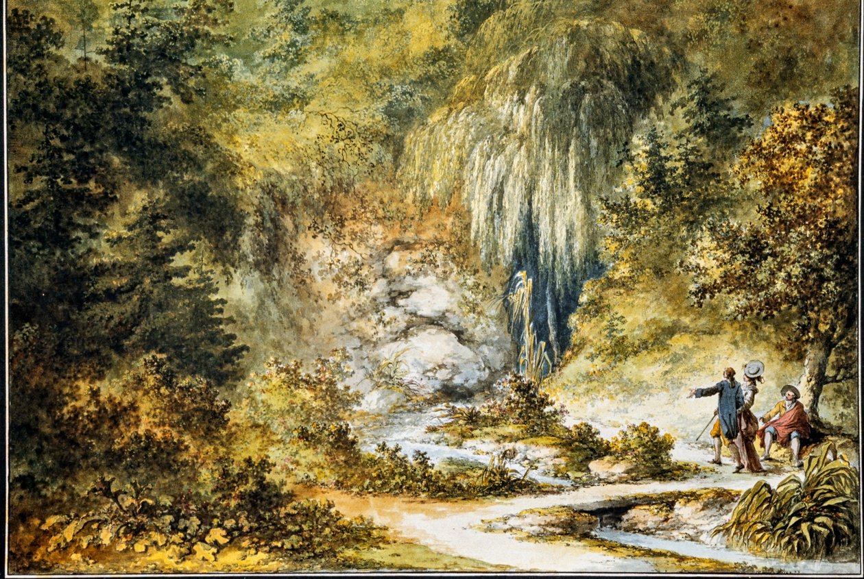 Utsikt över trädgården, från 