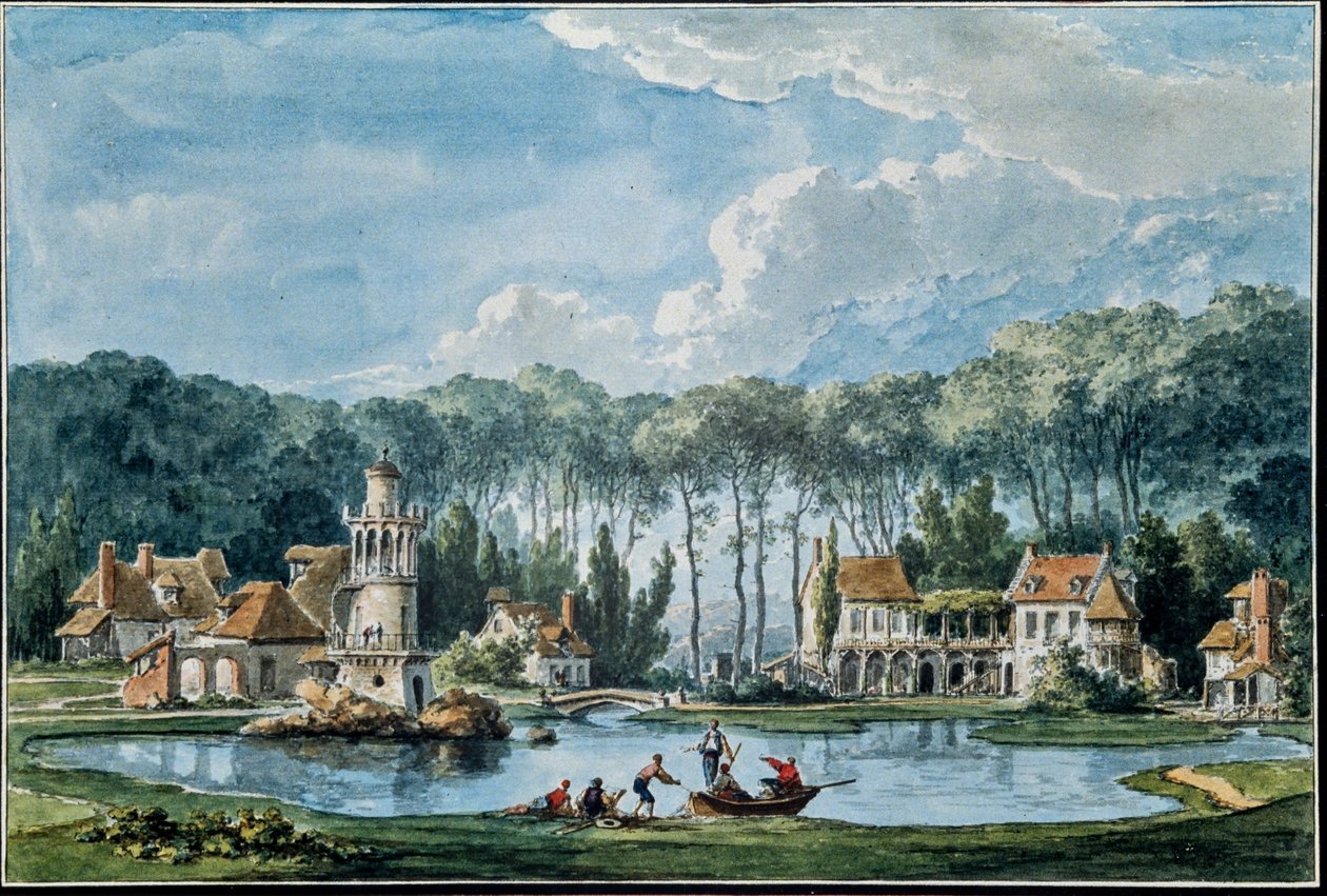 Utsikt över trädgården, från 