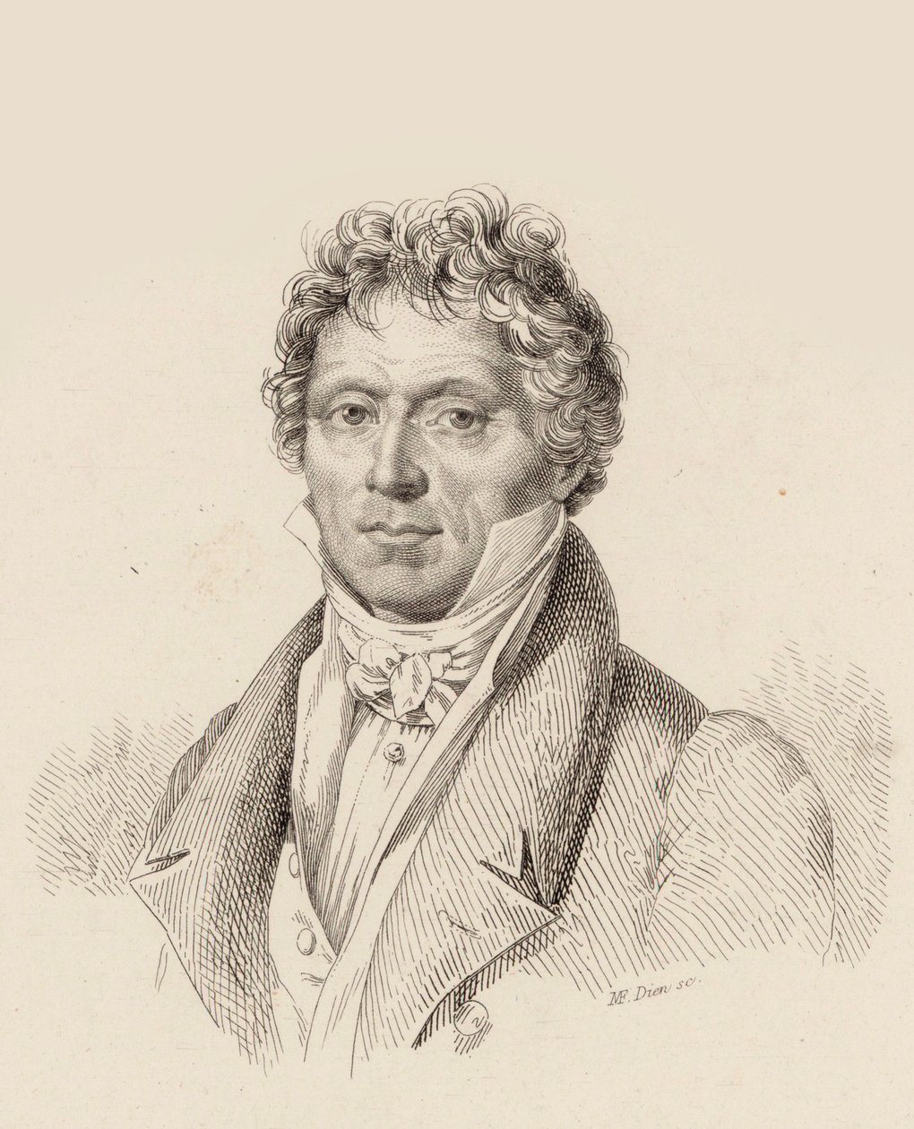 Porträtt av tonsättaren Anton Reicha 1770-1836, 1837. av Claude Marie François Dien