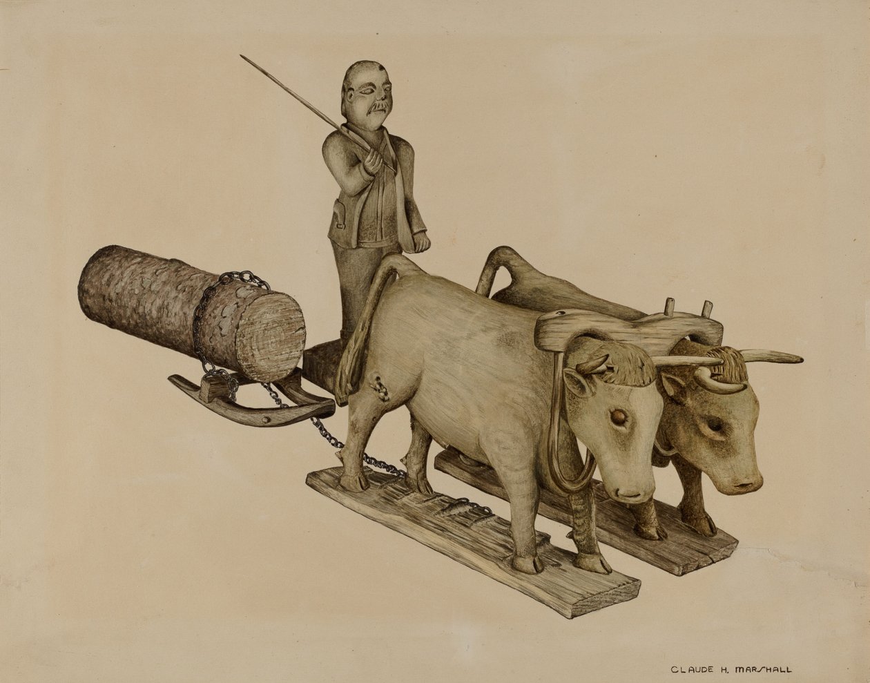 Log-transport av Claude Marshall