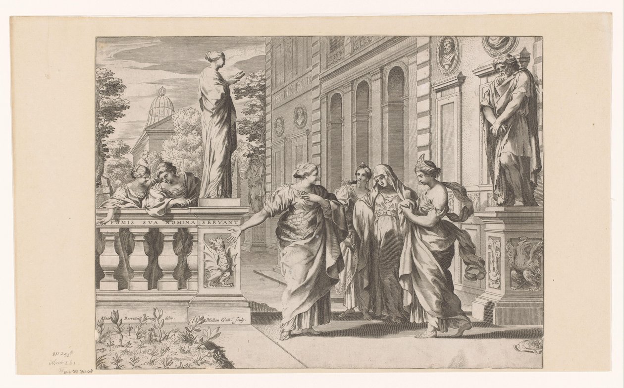 Allegori för att hedra Collegio Romano av Claude Mellan