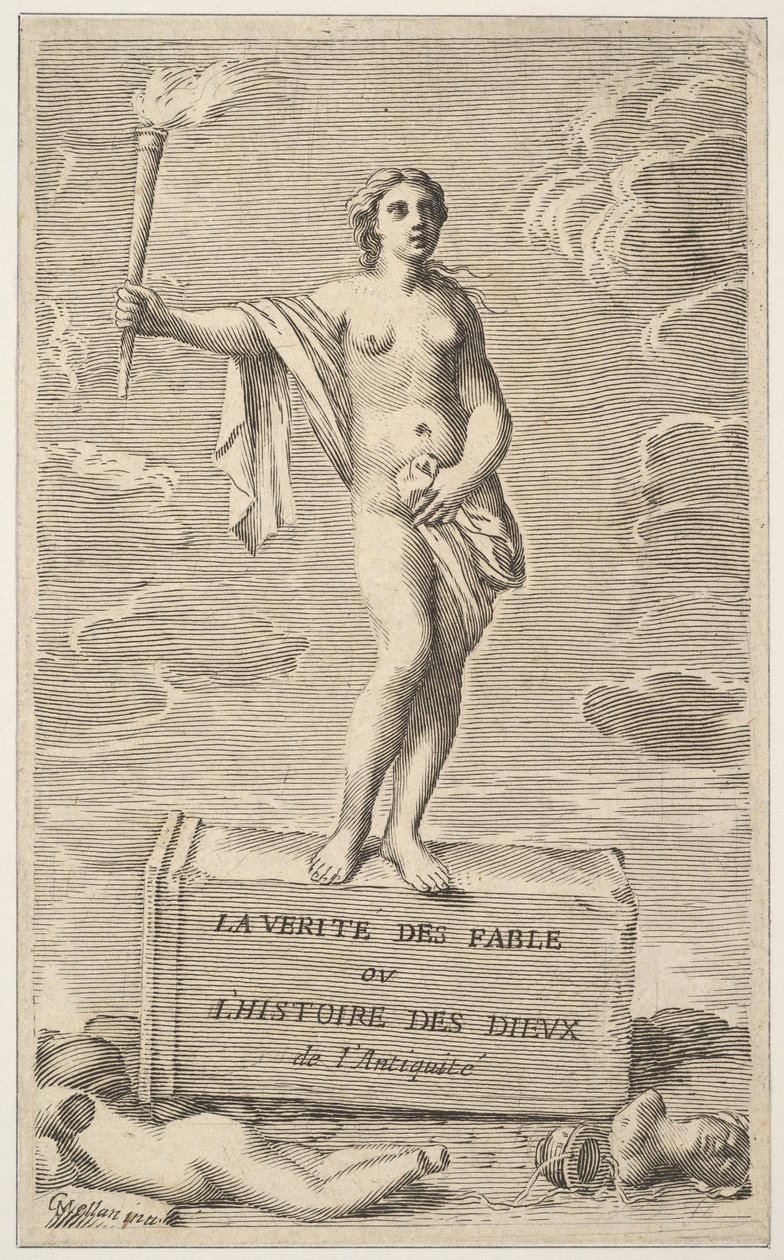 Feminin figur. av Claude Mellan